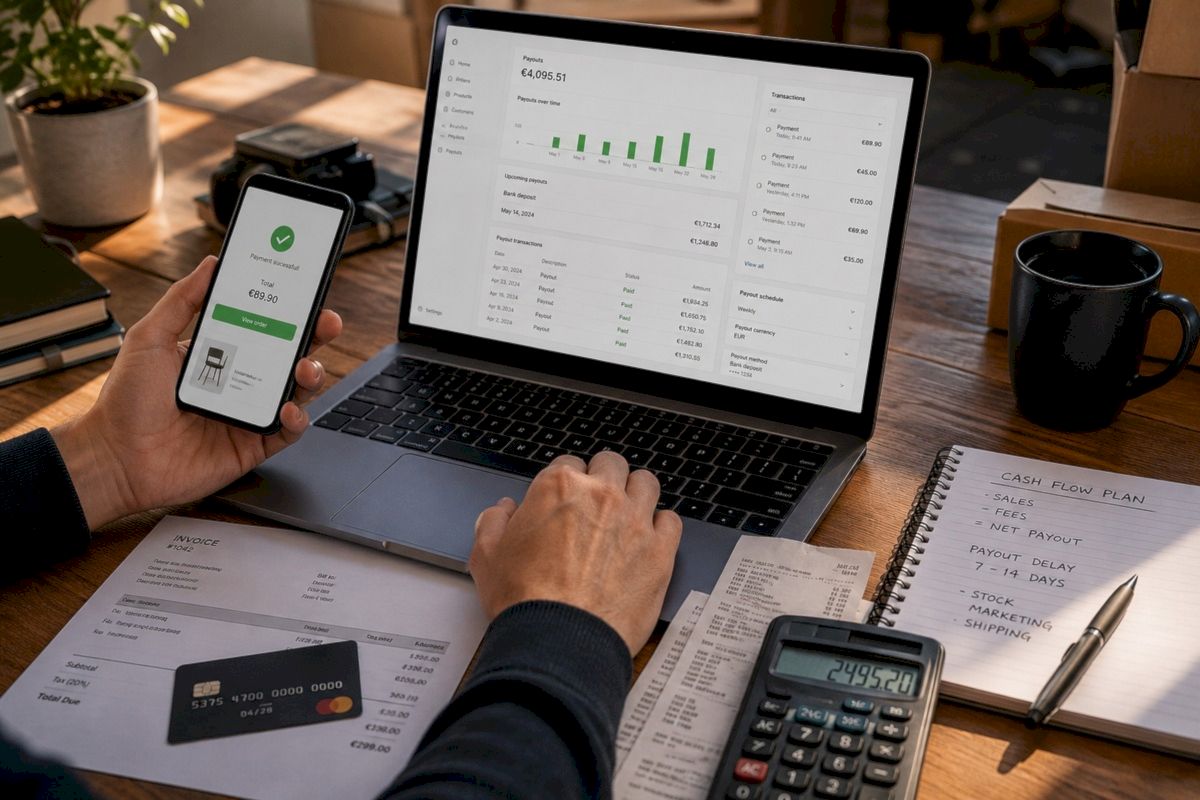 Shopify 各收款渠道回款周期对比图