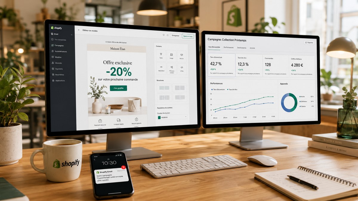 Shopify电商独立站的邮件营销自动化仪表盘