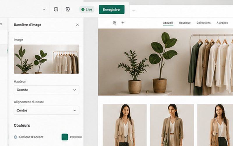 Shopify电商主题自定义界面